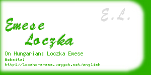 emese loczka business card